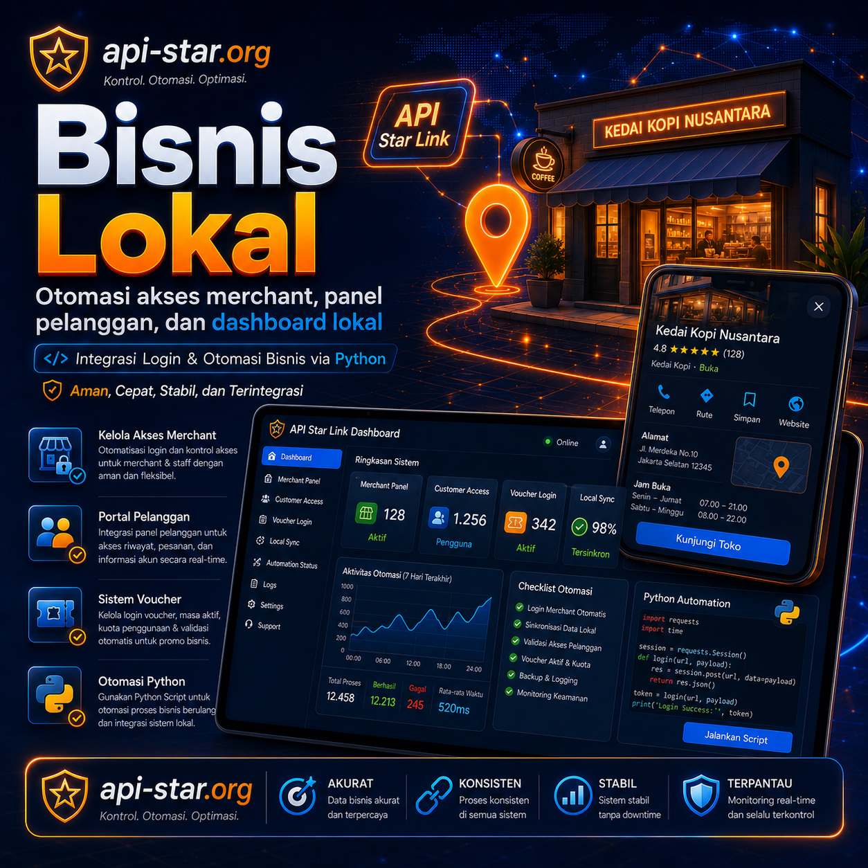 Bisnis Lokal API Star Link