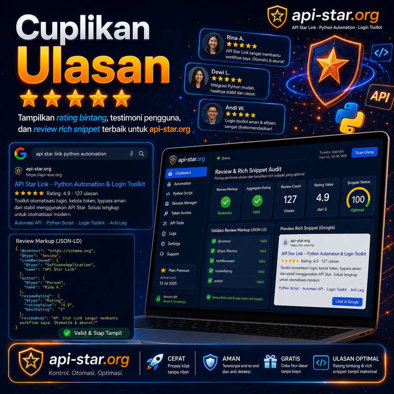 Cuplikan Ulasan API Star Link