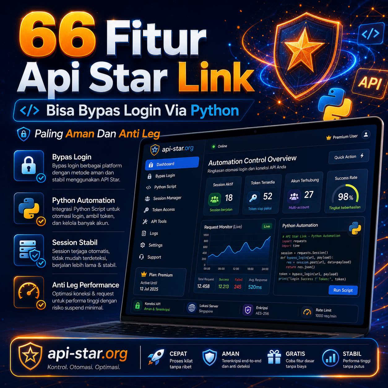 66 Fitur API Star Link Bisa Login Aplikasi Via Python Paling Aman Dan Cepat